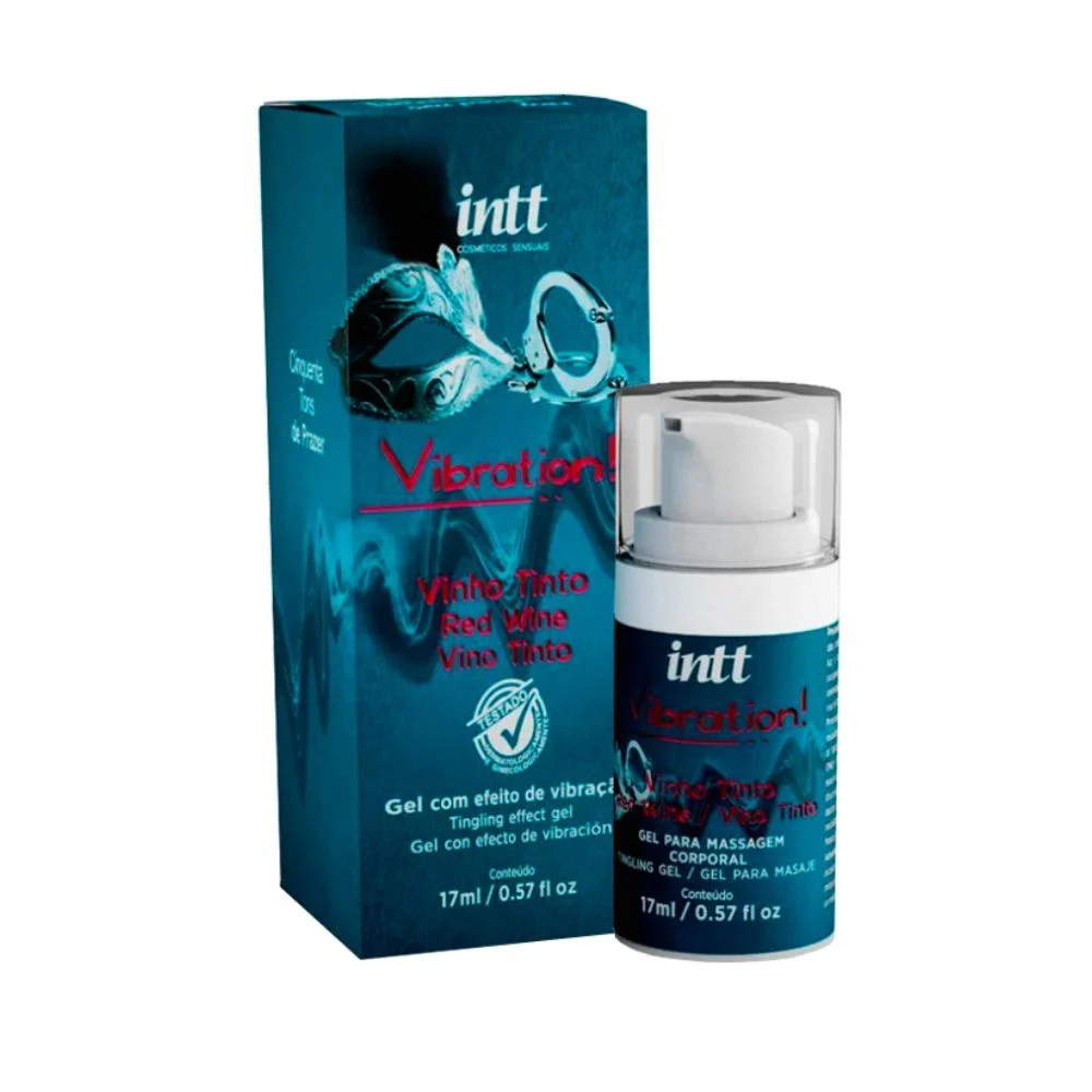 Vibration Tons Vinho Tinto Gel com efeito de vibração, pulsação e aquecimento 17ml - Imagem 2