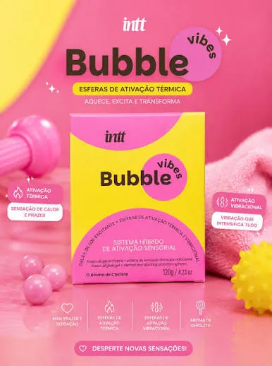 Bubble vibes produto 3 em 1, com esferas de ativação e aroma de chiclete – 120g - Imagem 2
