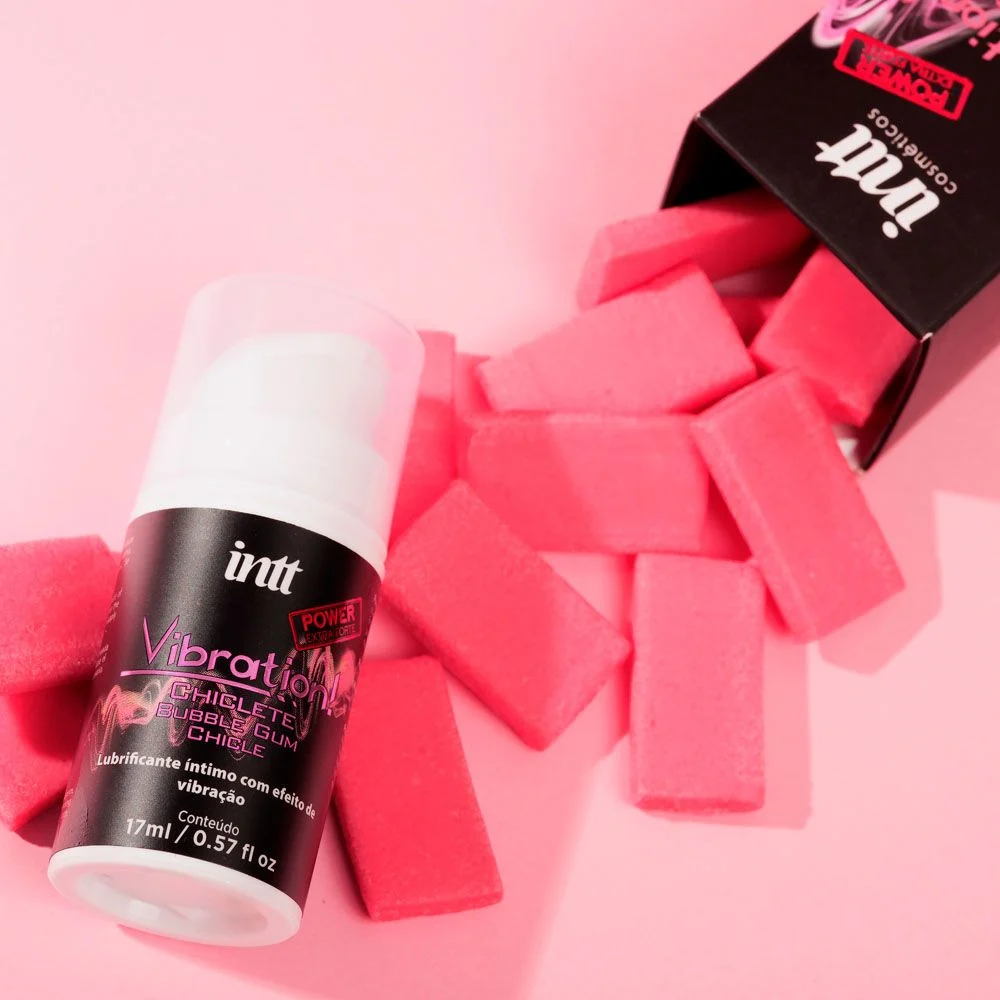 Vibration Power Chiclete Gel com efeito de vibração, pulsação e aquecimento 17ml - Imagem 3