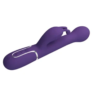 Vibrador de Ponto G e Clitóris - Rotativo / Vai e vem - Twinkled 3 - Pretty Love: Cor: Roxo;