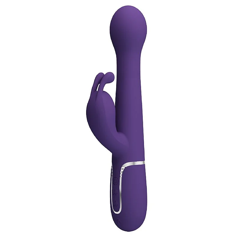 Vibrador de Ponto G e Clitóris - Rotativo / Vai e vem - Twinkled 3 - Pretty Love: Cor: Roxo; - Imagem 2